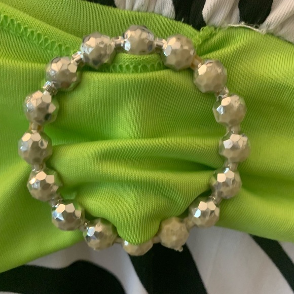 Blue heart dress multiple colors, black green and white. - Picture 5 of 7